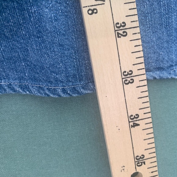 VTG Col. Littleton Mens Shirt 2XL Blue Medium Wash Denim Snap Front Western - Picture 6 of 10